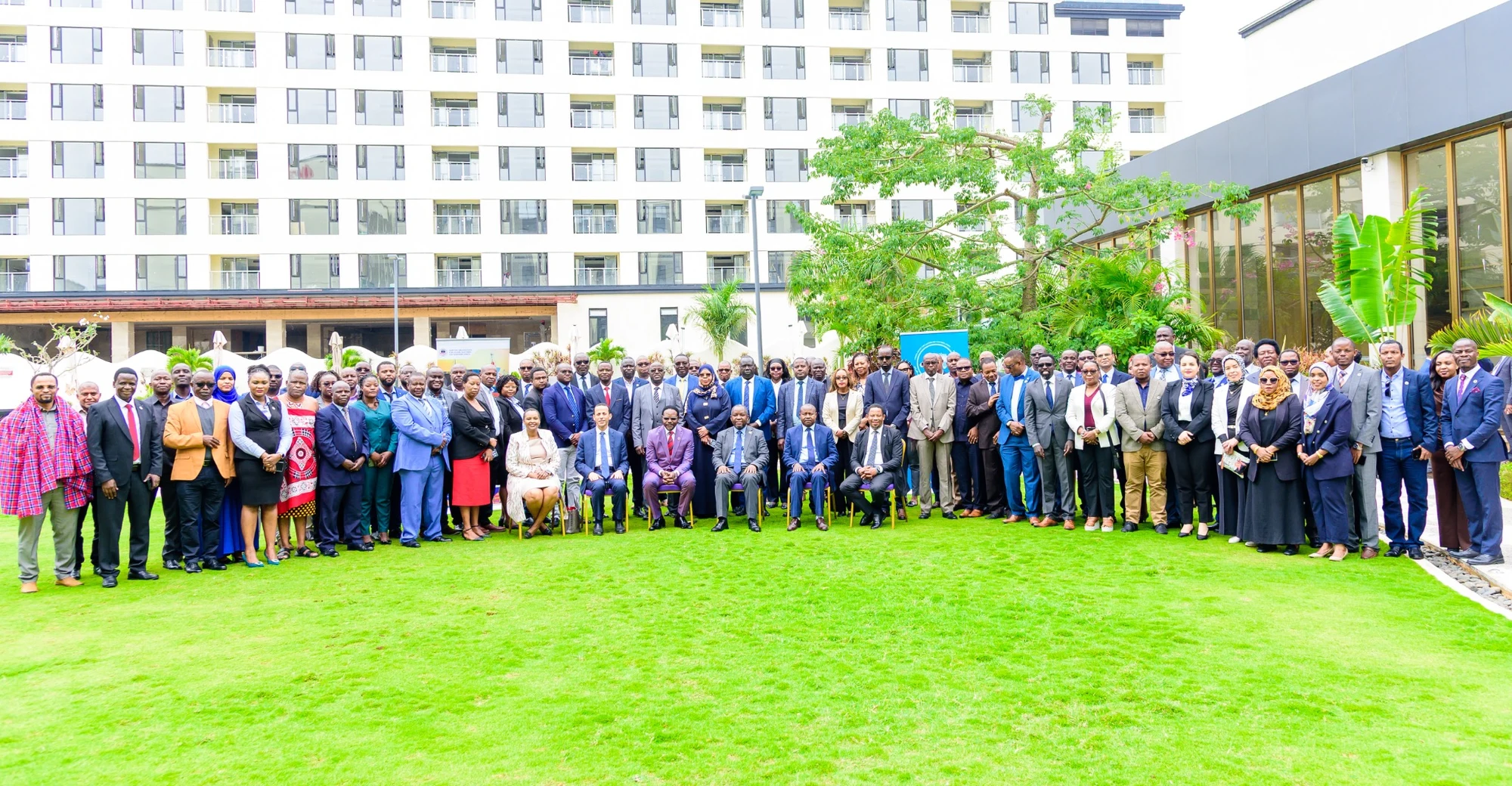 Large corporate group photographed by PK Studios